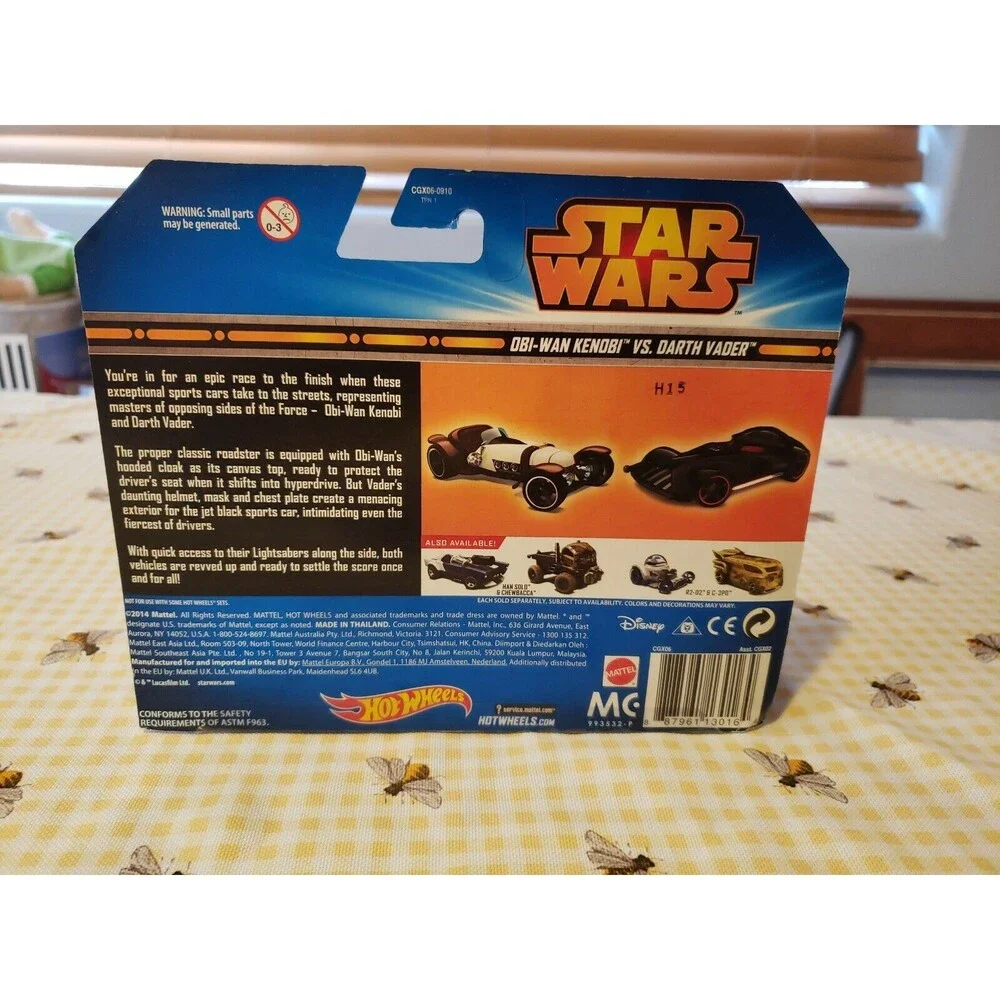 Star Wars Hot Wheels Obi-Wan Kenobi and Darth Vader 2 Pack New Sealed